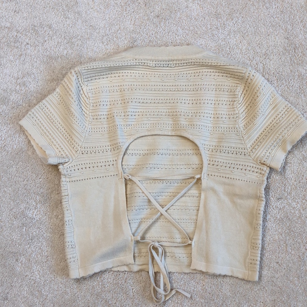 LUSH Claire Tie Back Sweater-NWT!! - Picture 8 of 10